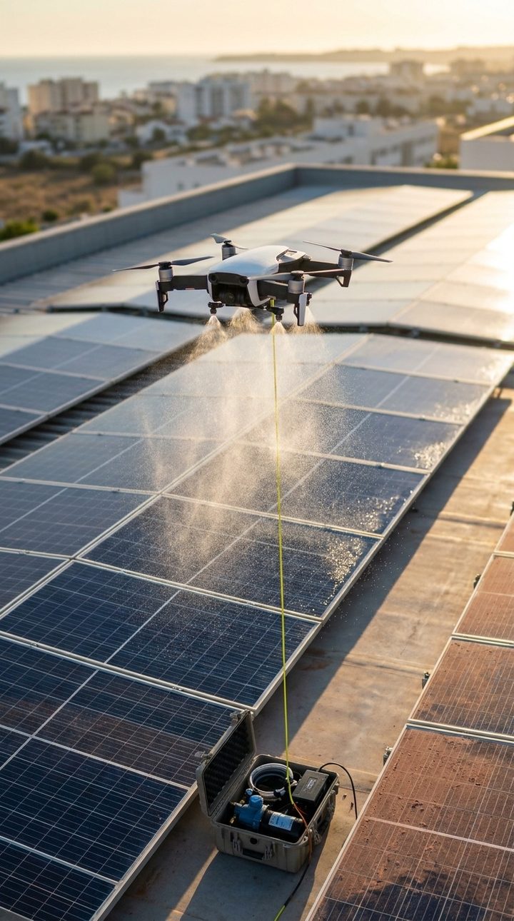 Drone em inspeção aérea